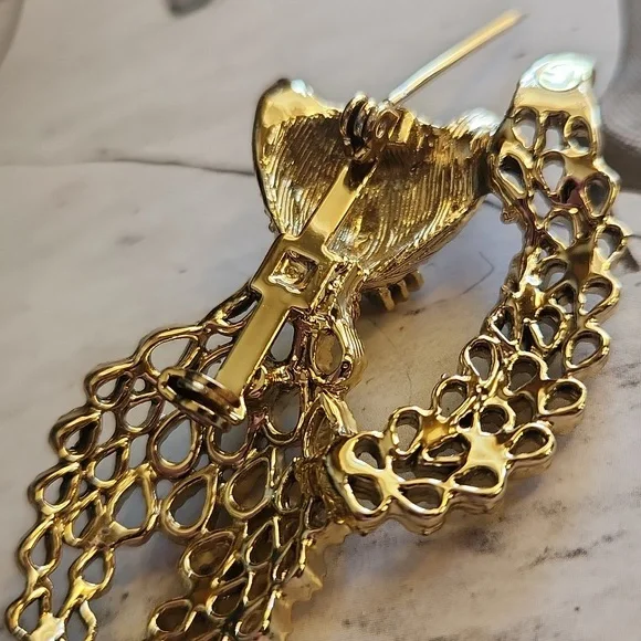 vintage cat brooch - Picture 5 of 9